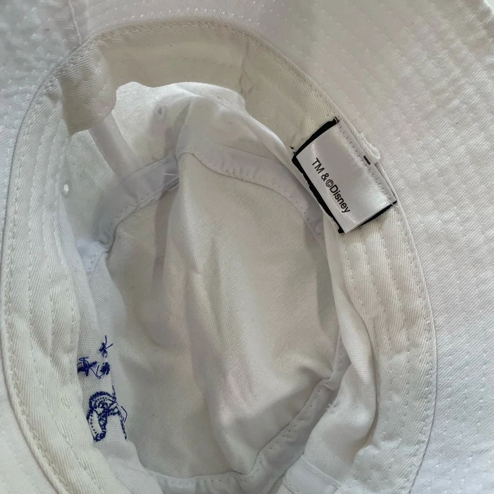 Vintage Style Disney Minnie Mouse Bucket Hat – White Embroidered - Picture 3 of 4